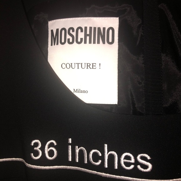 Moschino Couture Black Dress IT 38 or US 4. Made in Italy - Picture 3 of 10